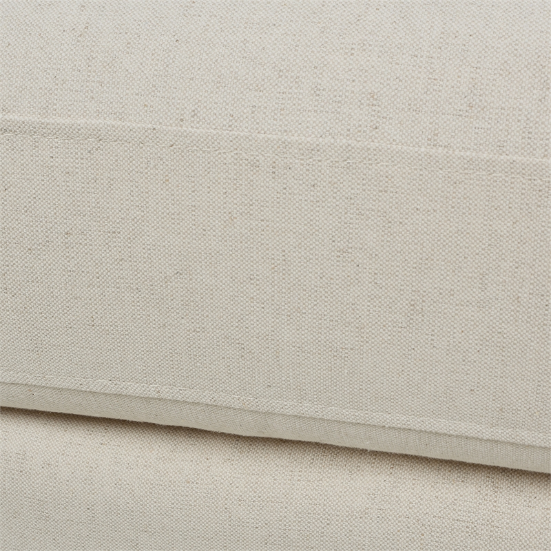 Jennifer Taylor Home Alana Lawson Accent Arm Chair Metal Casters Light Beige