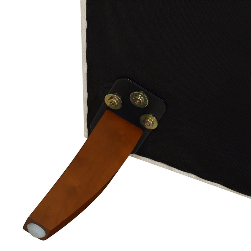 Jennifer Taylor Home Alana Lawson Accent Arm Chair Metal Casters Light Beige