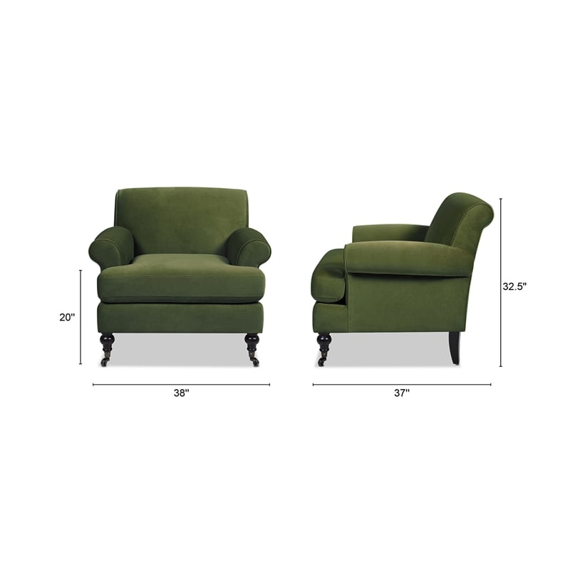 Jennifer Taylor Home Alana Lawson Chair Olive Green