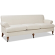 Jennifer Taylor Home Alana Lawson Recessed Arm Sofa Metal Casters Light Beige
