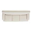 Jennifer Taylor Home Alana Lawson Recessed Arm Sofa Metal Casters Light Beige