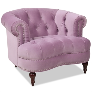 jennifer taylor home la rosa victorian tufted accent chair lavender