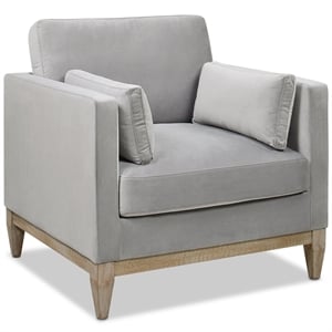 Jennifer Taylor Home Knox 36&quot Modern Farmhouse Arm Chair Opal Grey
