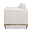 Knox Modern Farmhouse 3 Piece Velvet Arm Chair & Sofa Set in Beige