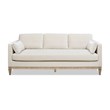 Knox Modern Farmhouse 3 Piece Velvet Arm Chair & Sofa Set in Beige