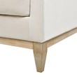 Knox Modern Farmhouse 3 Piece Velvet Arm Chair & Sofa Set in Beige