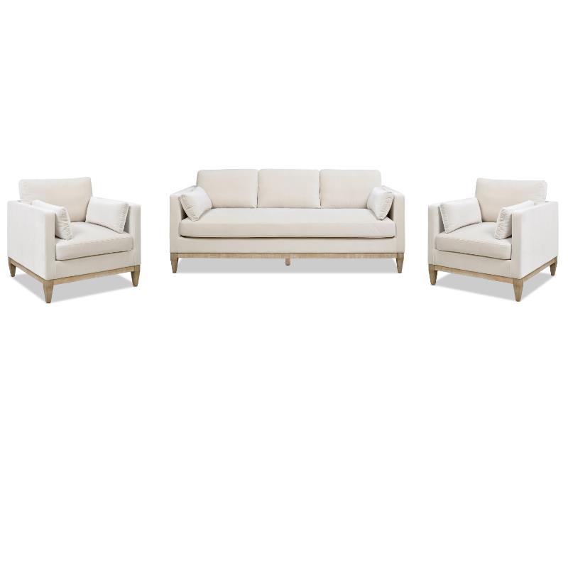 Jennifer Taylor Knox 84 in. Square Arm 3-Seater Removable Cushions