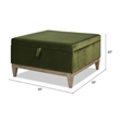 4 Pc Knox Modern Farmhouse Sofa Armchair Storage Ottoman Set