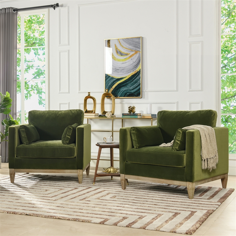 4 Pc Knox Modern Farmhouse Sofa Armchair Storage Ottoman Set
