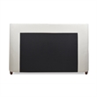 Manhattan Shelter King Platform Bed Frame Light Beige