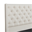 Manhattan Shelter King Platform Bed Frame Light Beige