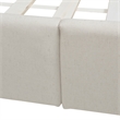 Manhattan Shelter King Platform Bed Frame Light Beige