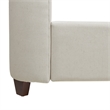 Manhattan Shelter King Platform Bed Frame Light Beige