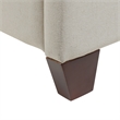 Manhattan Shelter King Platform Bed Frame Light Beige