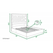 Manhattan Shelter King Platform Bed Frame Light Beige