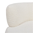 Jennifer Taylor Home Fuji 360 Swivel Barrel Back Accent Chair Ivory White Boucle