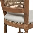 Triomphe Rattan Wicker Counter Bar Stool White Pepper Stain Resistant Polyester