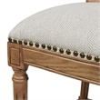 Triomphe Rattan Wicker Counter Bar Stool White Pepper Stain Resistant Polyester