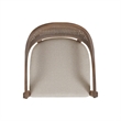 Americana Mid-Century Modern Cane Back Dining Chair Taupe Beige Textured Weave