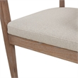 Americana Mid-Century Modern Cane Back Dining Chair Taupe Beige Textured Weave