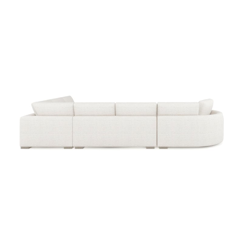 Laguna 166 Left Arm Facing Modular Feather Cushion 4 Piece Chaise Sectional Sofa