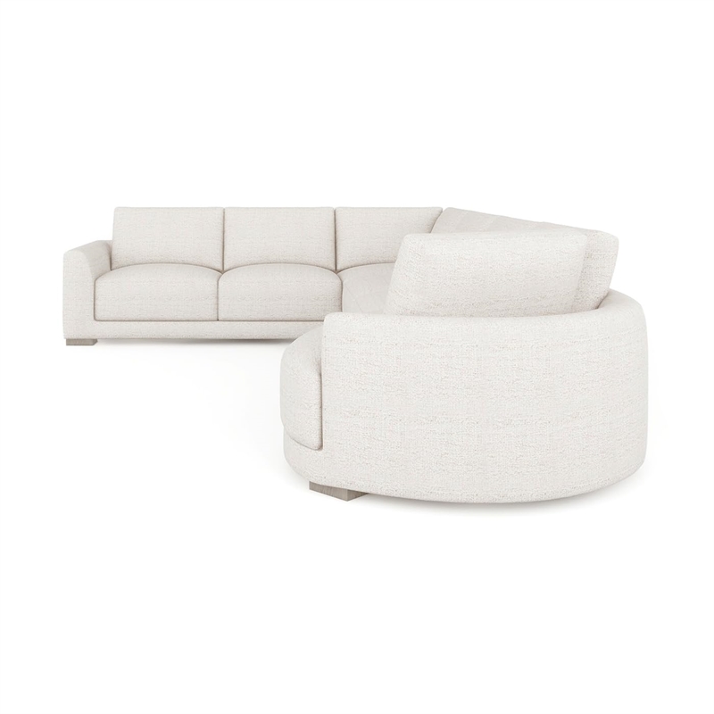 Laguna 166 Right Arm Facing Modular Feather Cushion 4 Piece Chaise Sectional