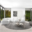 Laguna 166 Right Arm Facing Modular Feather Cushion 4 Piece Chaise Sectional