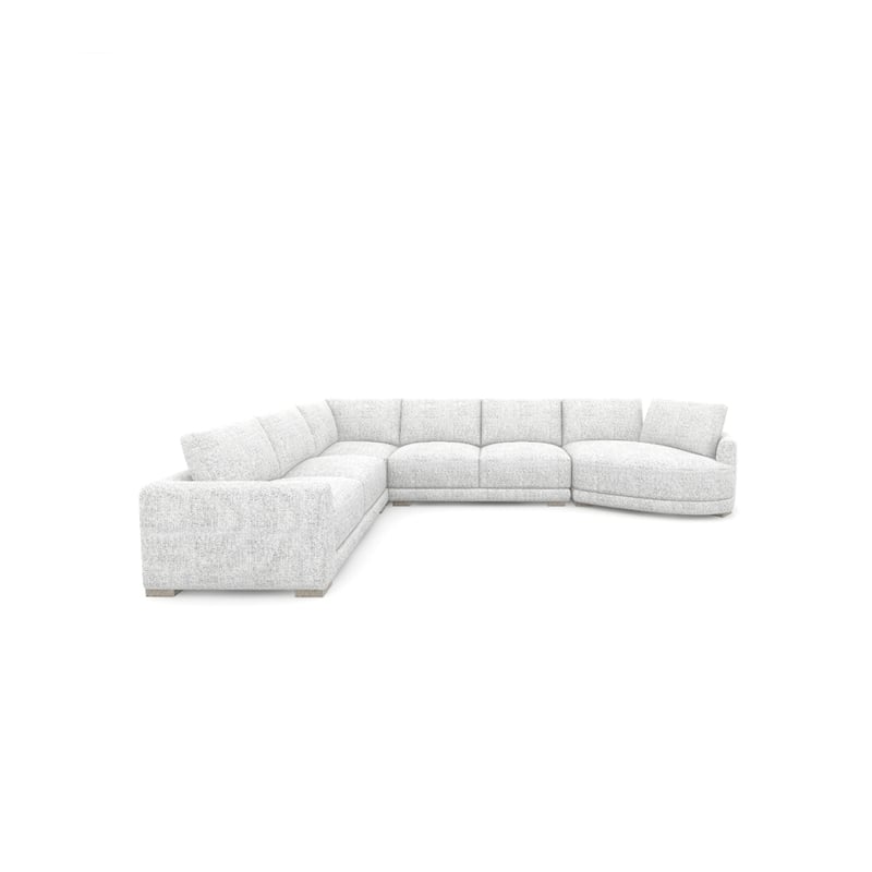 Laguna 166 Right Arm Facing Modular Feather Cushion 4 Piece Chaise Sectional