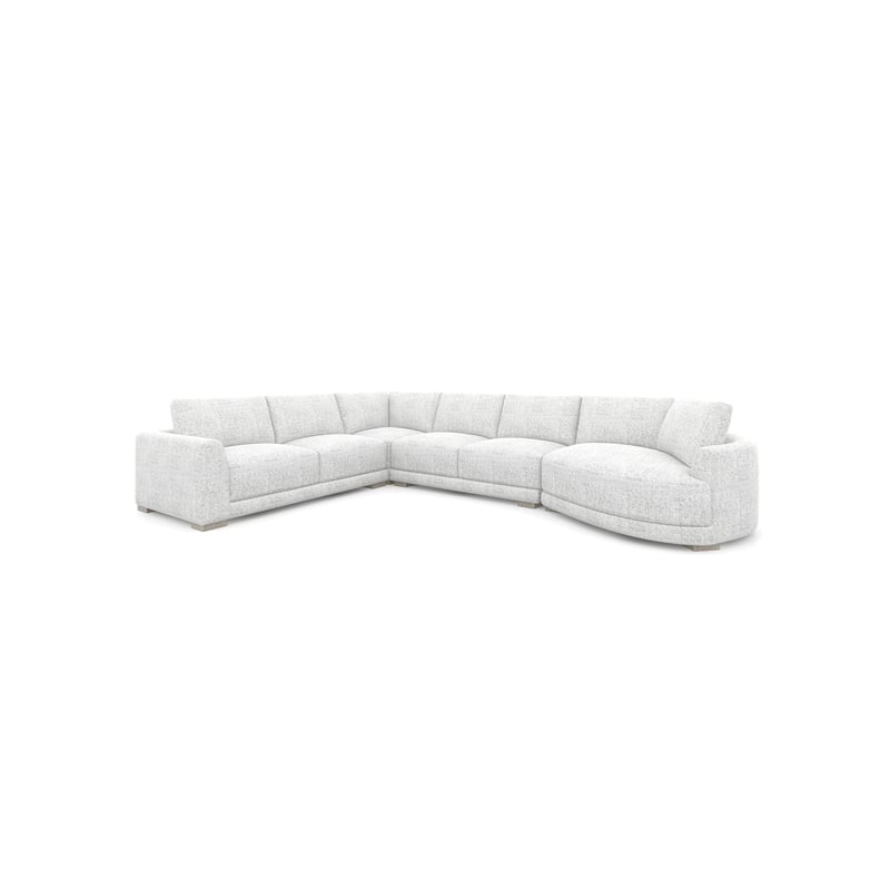 Laguna 166 Right Arm Facing Modular Feather Cushion 4 Piece Chaise Sectional