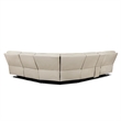 Malibu 130 Modern Power Motion 6 Piece Reclining Sectional with Cup Holders