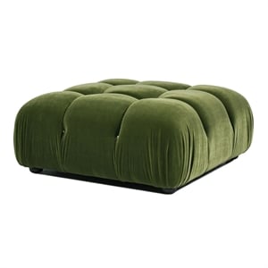 Marcel 36&quot Bubble Modular Modern Cocktail Ottoman Olive Green