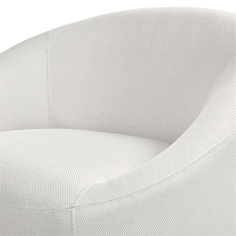Willow 2pc Upholstered Woven Patio Armchair Set with Ottoman Wheat Beige