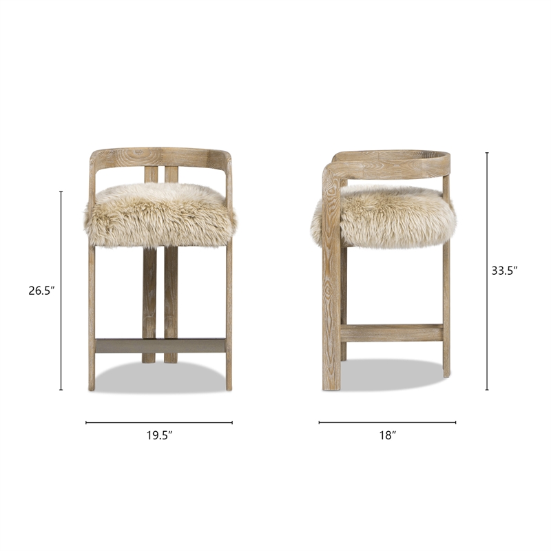 Millwick Low Back Counter Stool - Thumbnail 2