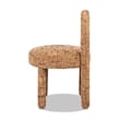 Penny Round Arched Upholstered with Orange Chenille Dining Side Chair - Set of 2