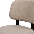 Harriet Split Back Gray Wool Blend Upholstered Dining Side Chair - Set of 2