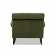 Alana Lawson Chaise Lounge Chair Olive Green Velvet