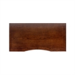 Dauphin Gold Accent 5-Drawer Wood Executive Desk Dark Walnut Ash Wood & Veneer