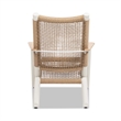 Atlas Adirondack Outdoor Lounge Chair Light Beige Gray Aluminum