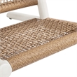 Atlas Adirondack Outdoor Lounge Chair Light Beige Gray Aluminum