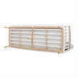 Calarono 2pc Teak & Aluminium Outdoor Sofa and Coffee Table Patio Set Sand Dune