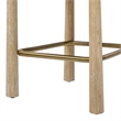 Arden 27.5 Genuine Fur Counter Height Bar Stool Natural Blonde Genuine Fur