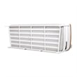 Rhodes 2pc Upholstered Teak & Aluminum Outdoor Sofa and Coffee Table Patio Set