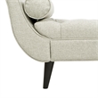 Alma Tufted Flared Arm Entryway Bench Taupe Polyester