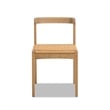 Capri Woven Seat Oak Wood Dining Chair Natural Brown