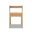 Capri Woven Seat Oak Wood Dining Chair Natural Brown