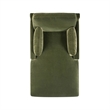 Pasadena Modern Farmhouse Chaise Lounge Chair Olive Green Performance Velvet