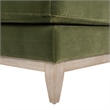 Pasadena Modern Farmhouse Chaise Lounge Chair Olive Green Performance Velvet