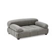 Marcel Upholstered Modern Small to Medium Pet Bed Uptown Uptown Gray Velvet