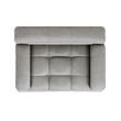 Marcel Upholstered Modern Small to Medium Pet Bed Uptown Uptown Gray Velvet