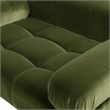 Marcel Upholstered Modern Small to Medium Pet Bed Olive Green Velvet